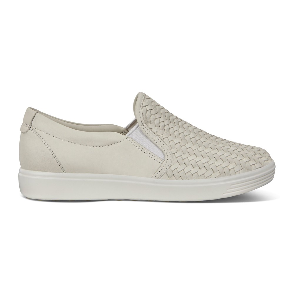 Slip On Mujer - ECCO Soft 7 - Blancos - QUN876124